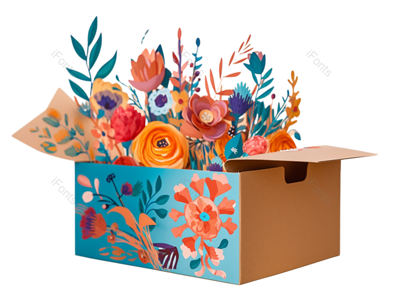 叶子图片,520元素,花卉PNG,花朵插画免抠素材